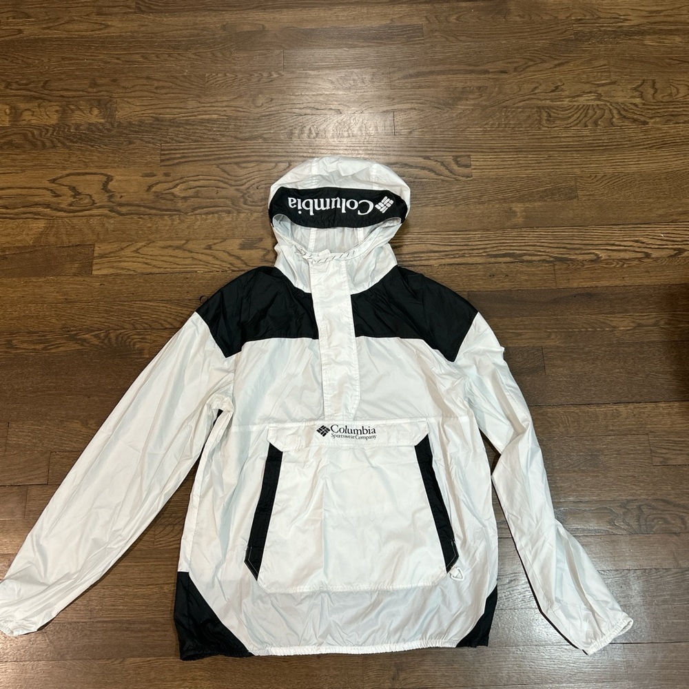 Columbia Black and White Hooded Jacket